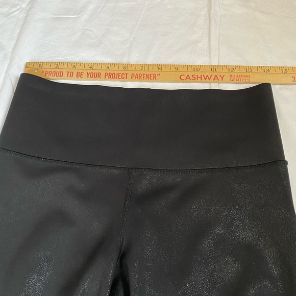 Knix Womens High Waisted Contour Leggings Black Shimmer Medium Edgy Athleisure - Picture 9 of 15